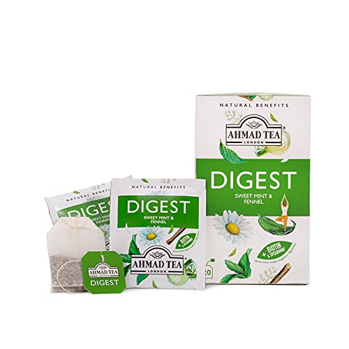 Ahmad Tea Digest brew hot cup, steeped for rich, aromatic flavor.