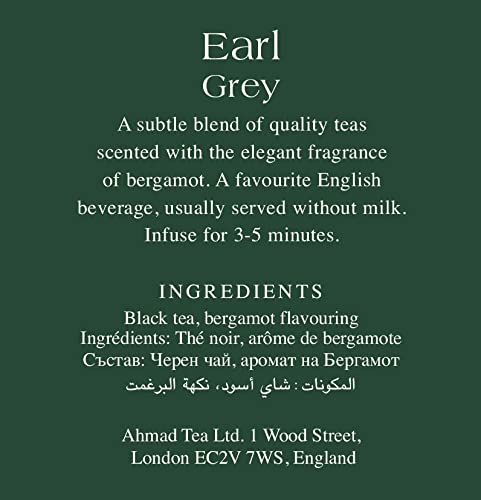 Ahmad Tea Earl Grey iced serving image demonstrates versatility for cold brews.