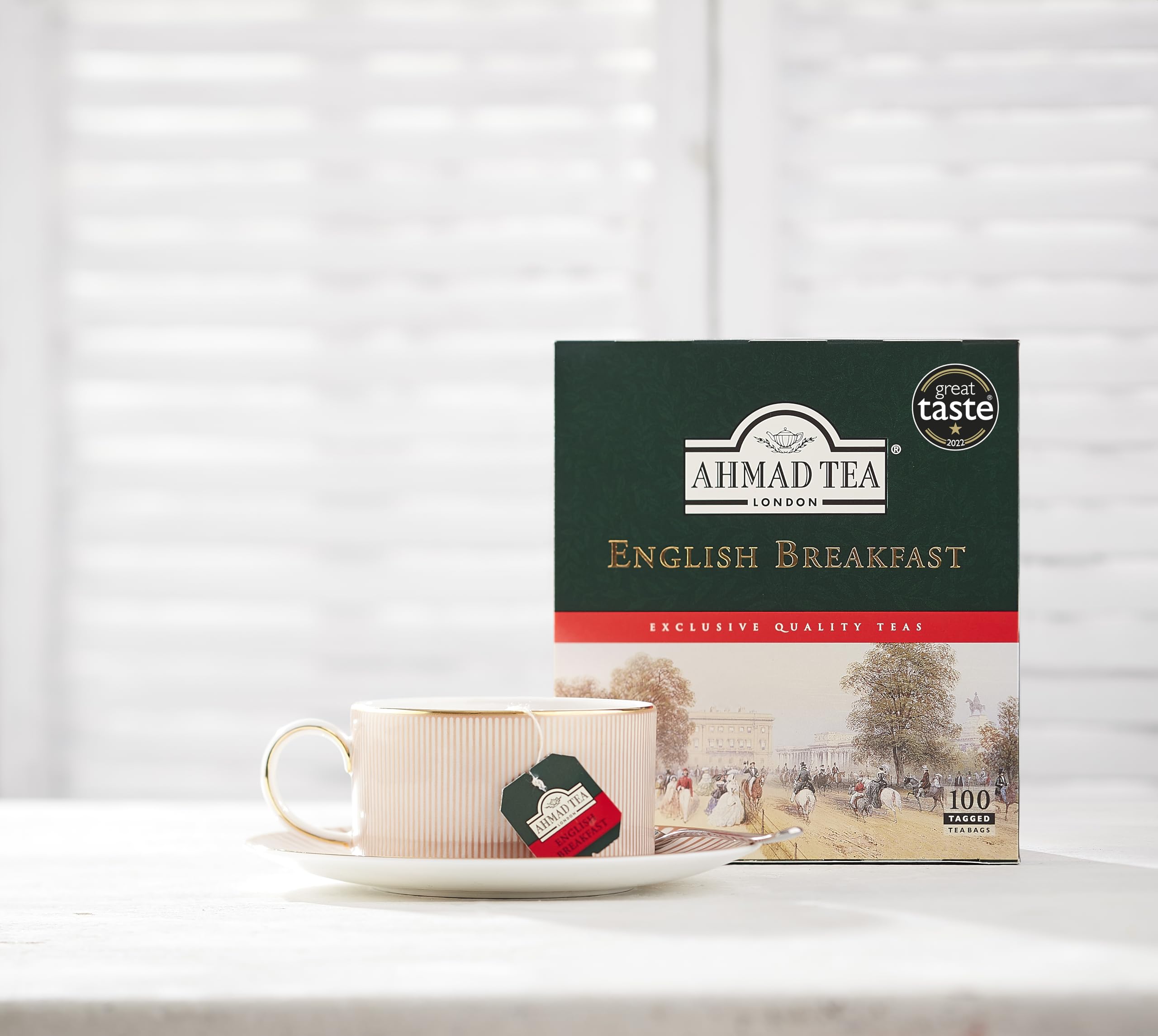 Morning routine with Ahmad Tea English Breakfast for a brisk start.