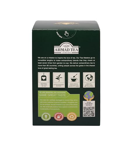 Ahmad Tea English Breakfast steeping action captures brewing ritual.