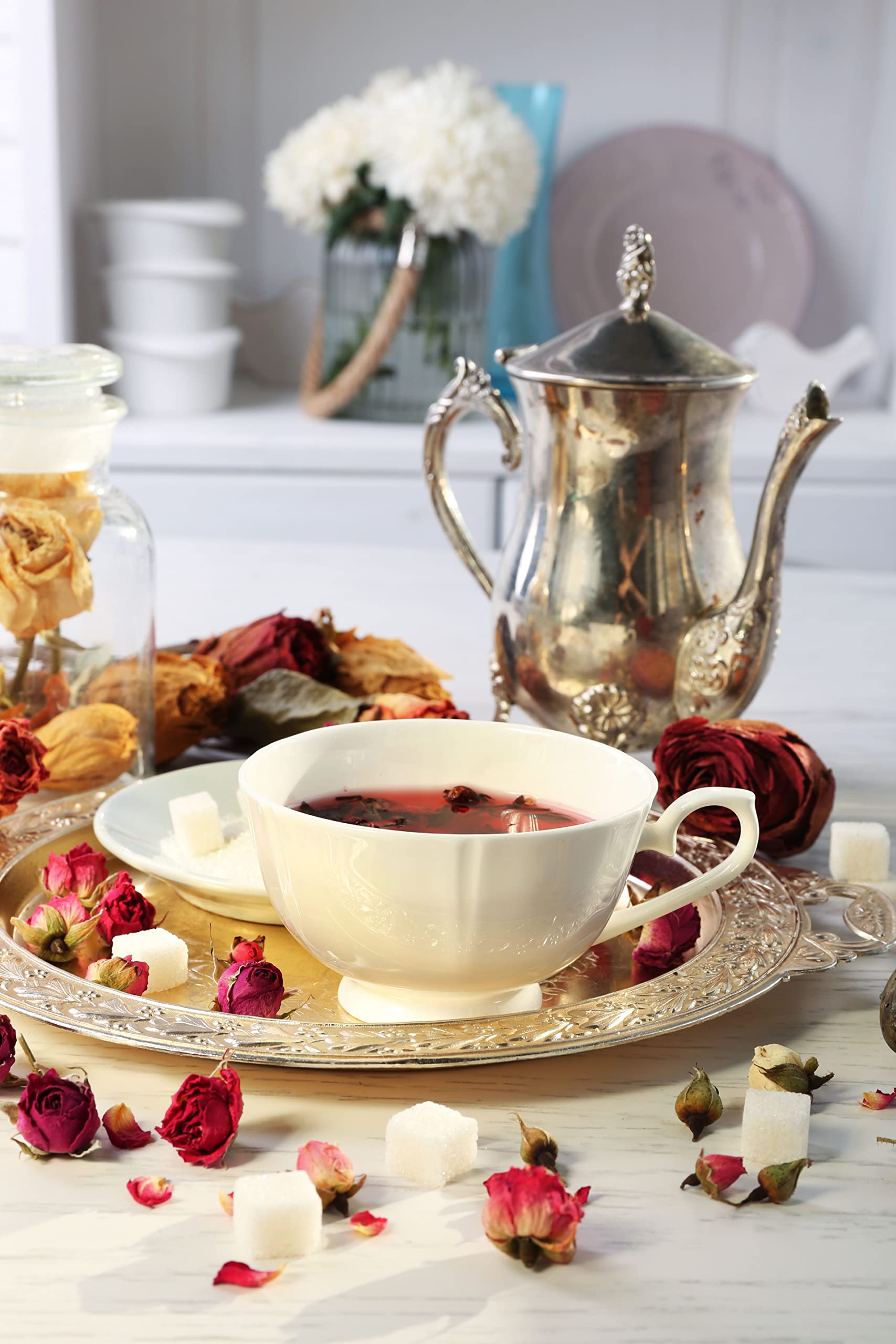 Ethical Tea Partnership branding shown with Ahmad Tea Earl Grey tea leaves