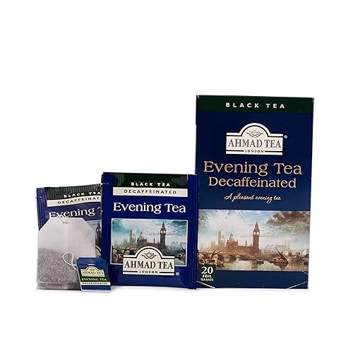 Ahmad Tea foil-wrapped tea bags indicating freshness and packaging