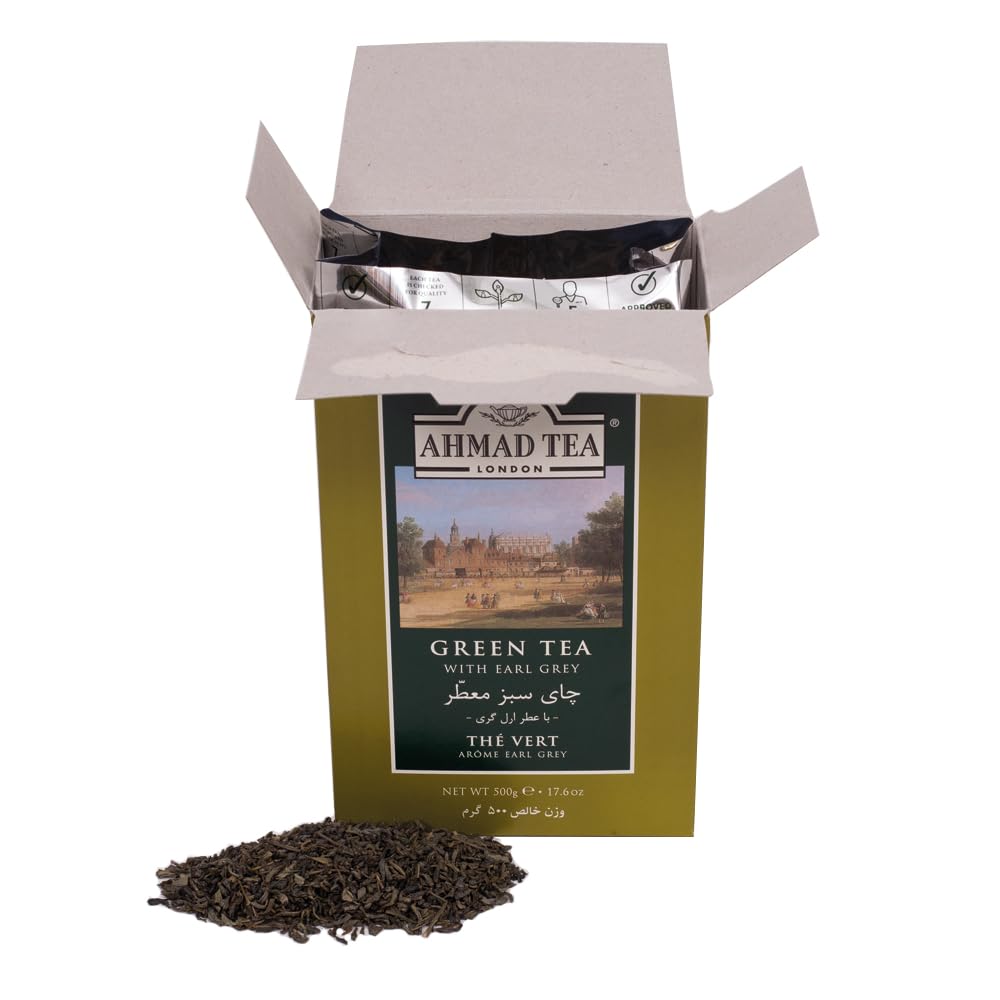 Ahmad Tea packaging emphasizes ethical sourcing for responsible tea experiences.