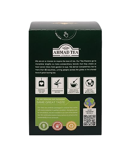 Ahmad Tea Kenyan leaves close up for a lively cup.