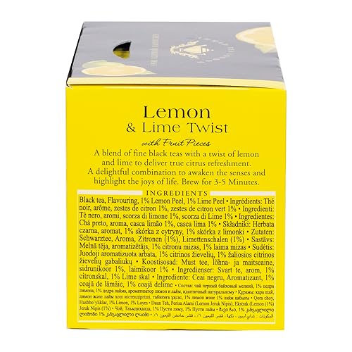 Iced Ahmad Tea Lemon & Lime delivers a crisp, refreshing taste.