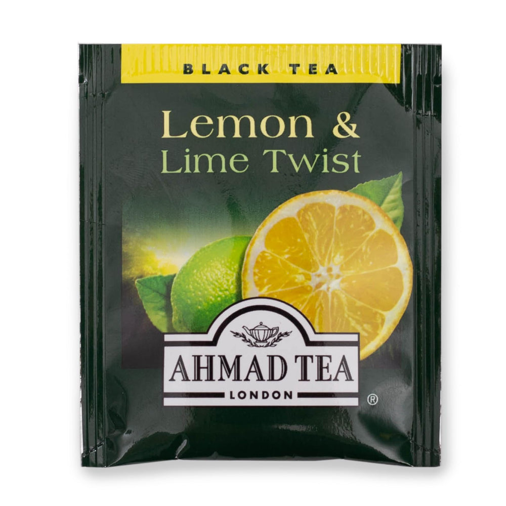 Real lemon and lime pieces enhance Ahmad Tea flavor and aroma.