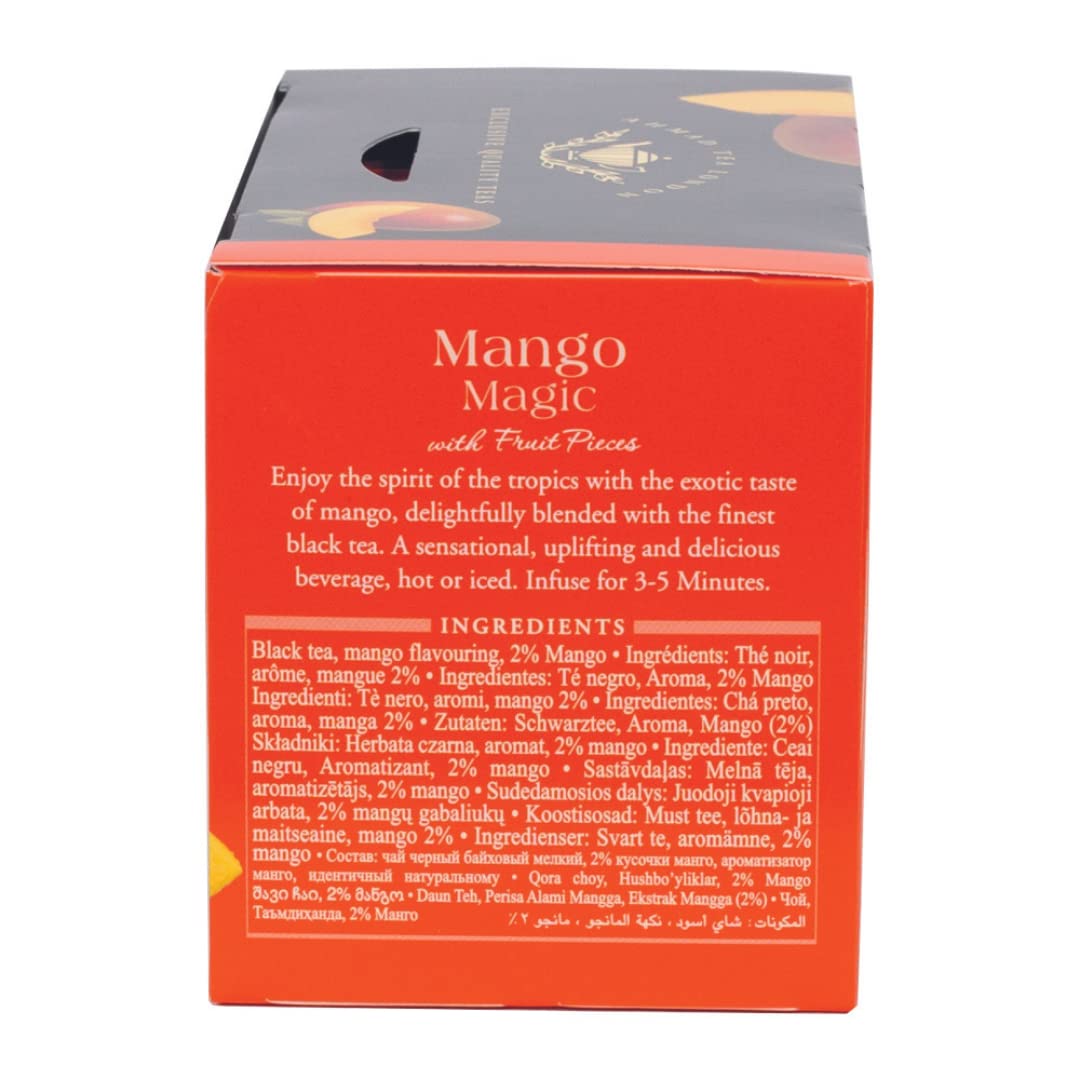 Iced Mango Magic tea offers a refreshing, citrusy chill
