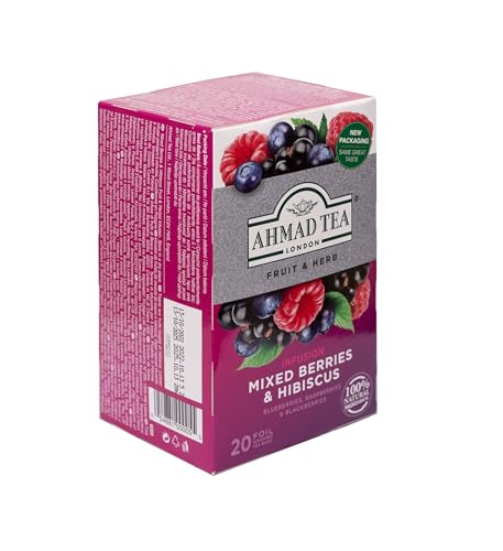 Ahmad Tea packaging and tea bags provide easy brewing and storage.