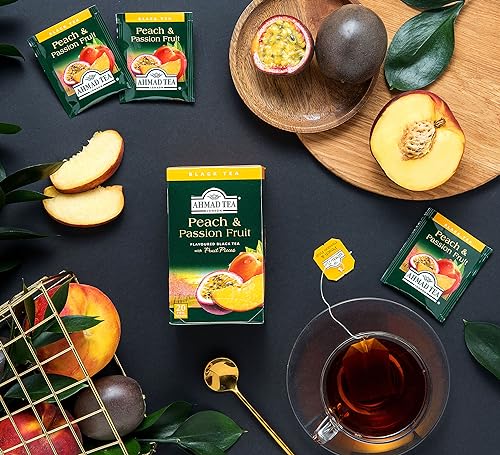 Ahmad Tea six-box packaging for convenient home or office use.