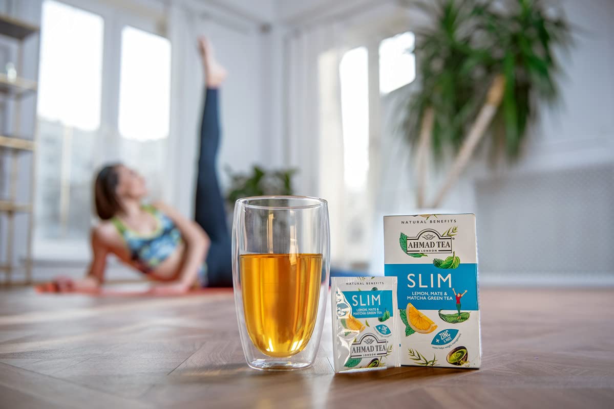 Ahmad Tea Slim green mate leaves bring invigorating aroma