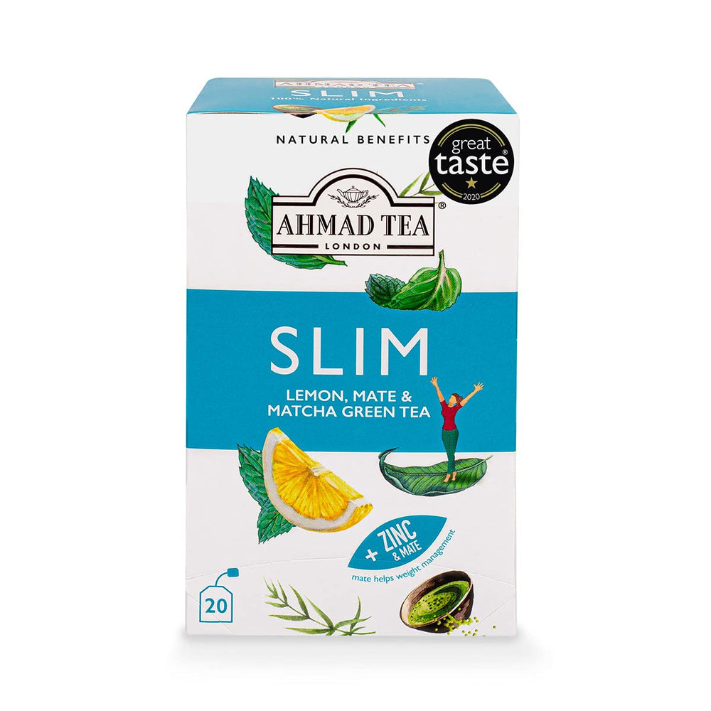 Ahmad Tea Slim green tea leaves for antioxidant-rich brew
