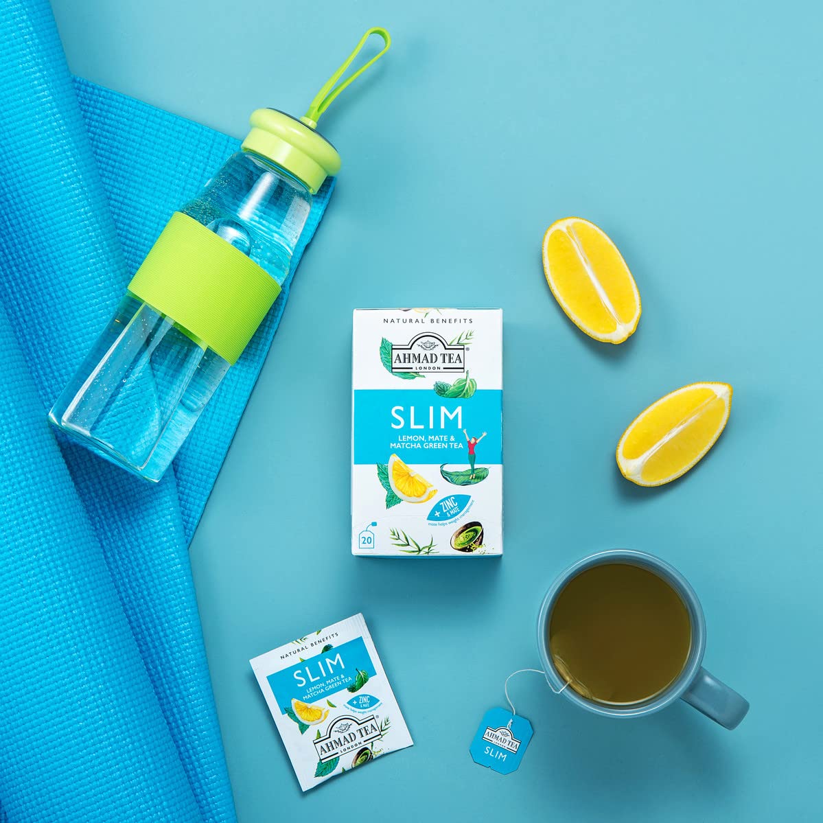 Ahmad Tea Slim matcha powder elevates energy-rich brew