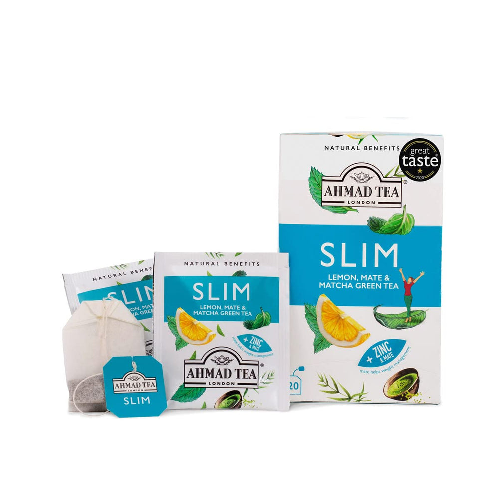 Ahmad Tea Slim zinc blend supports a balanced, naturally caffeinated cup