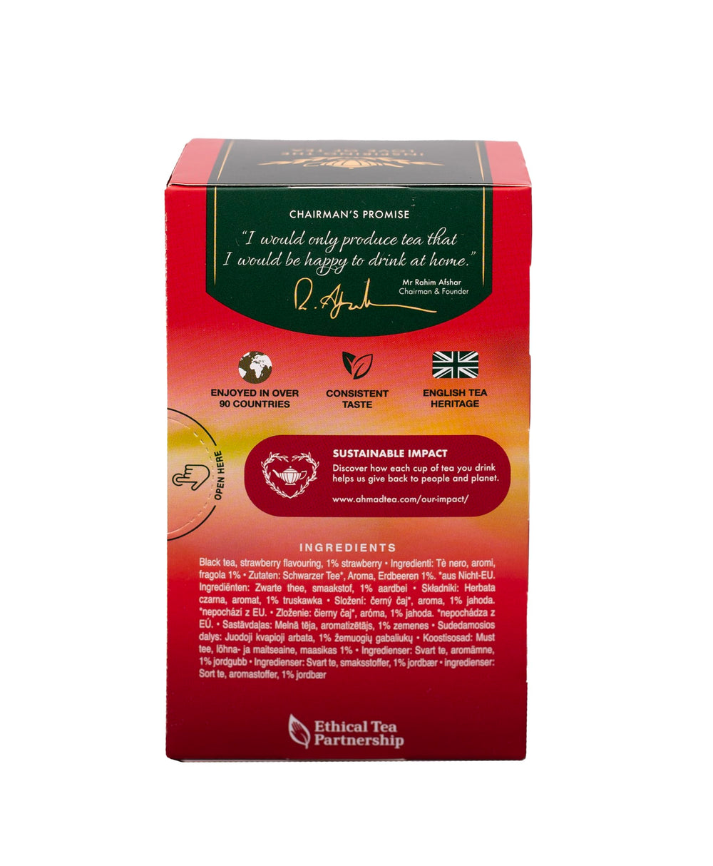 Brewing time instructions for Ahmad Tea Strawberry Sensation