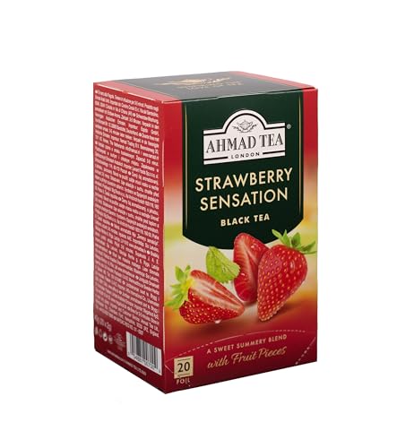 Ahmad Tea Strawberry Sensation packaging highlights quality
