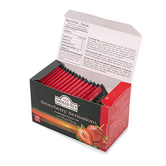 Real strawberry pieces in Ahmad Tea Strawberry Sensation blend