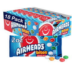 Airheads Candy Bites packaging front displays colorfully wrapped pieces perfect for gifting.
