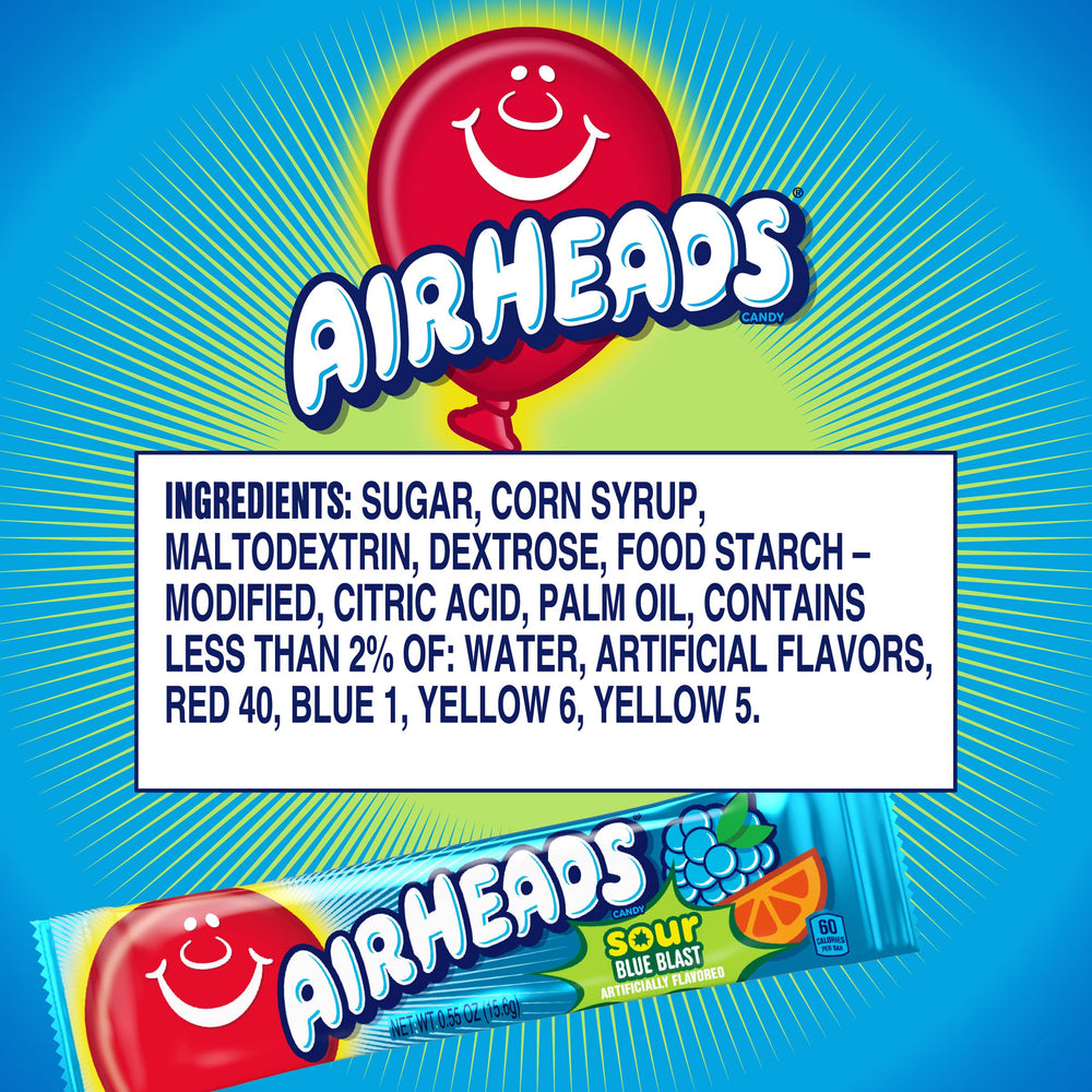 Airheads on a concession stand display, ideal party snack