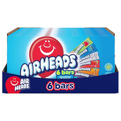 Airheads full-size bars with assorted fruit flavors for sharing and on-the-go snacking