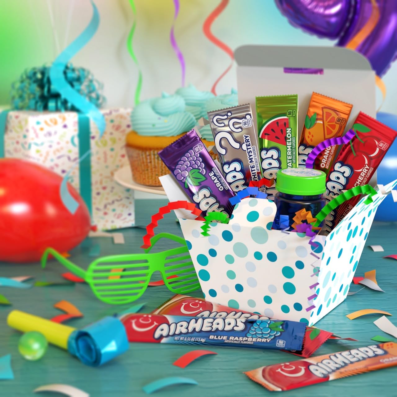 Airheads individually wrapped mini bars clean and portable