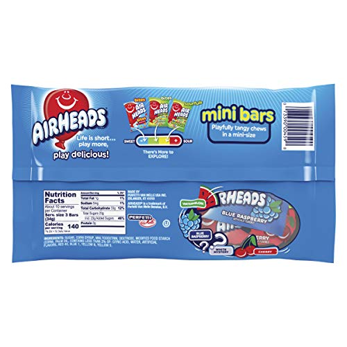 AirHeads Mini Bars non-melting design shown in a sunny display.