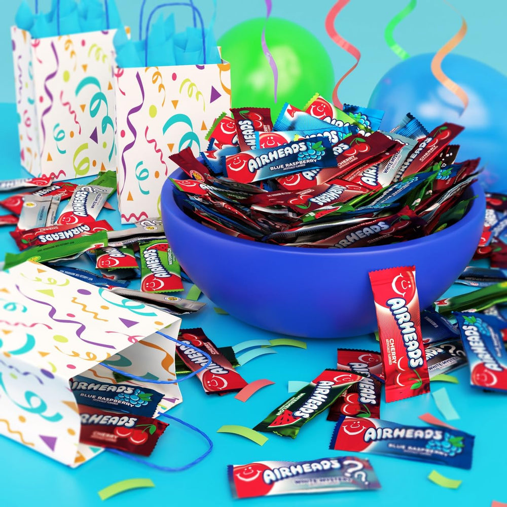 Airheads mini bars packaging display for baskets and events