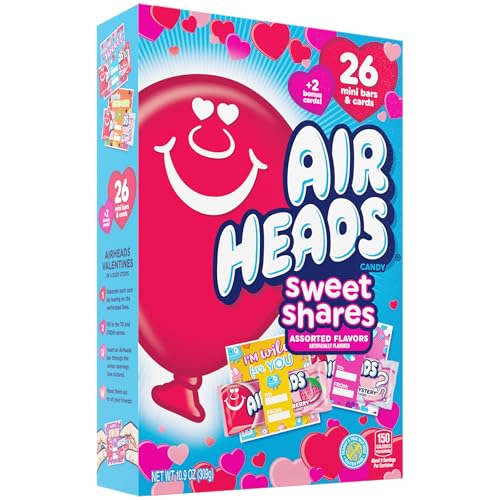 Airheads mini bars with attached cards, perfect for gifting and sharing