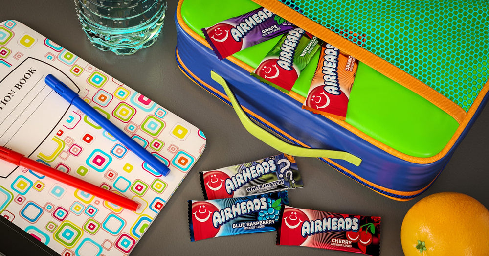 Non-melting Airheads packaging helps maintain quality during transit