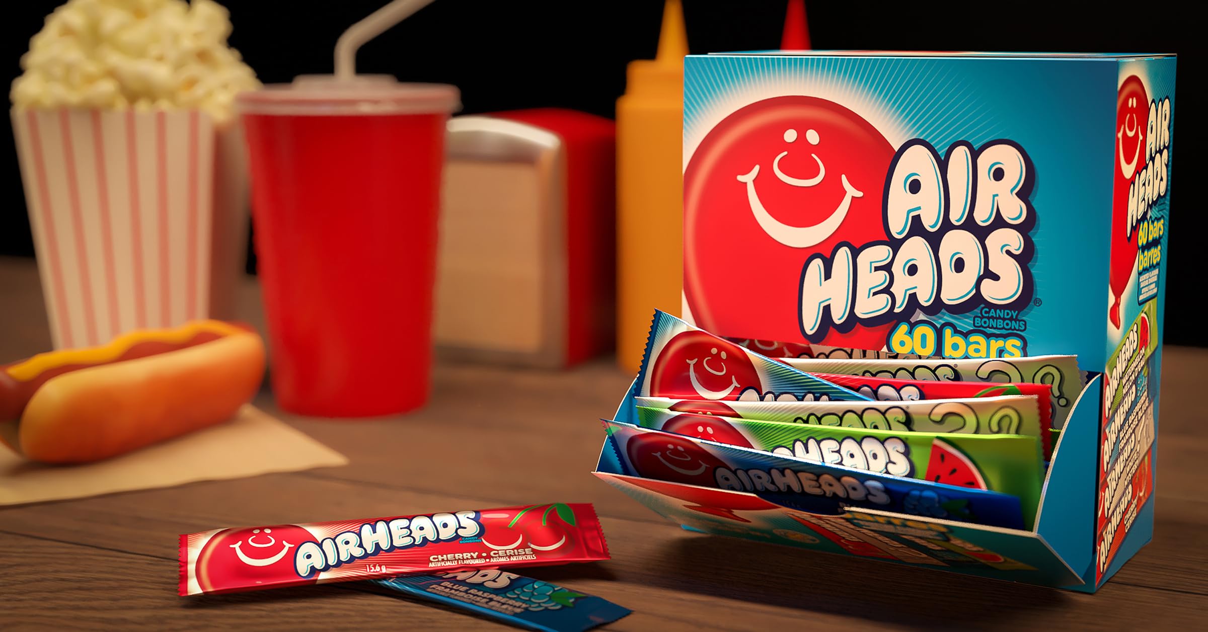 Airheads as party favors and concession stand treats with a six-flavor mix