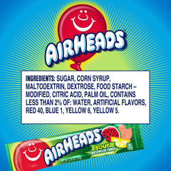 Airheads Sour candy is nut-free, gluten-free, and kosher, ideal for classrooms.
