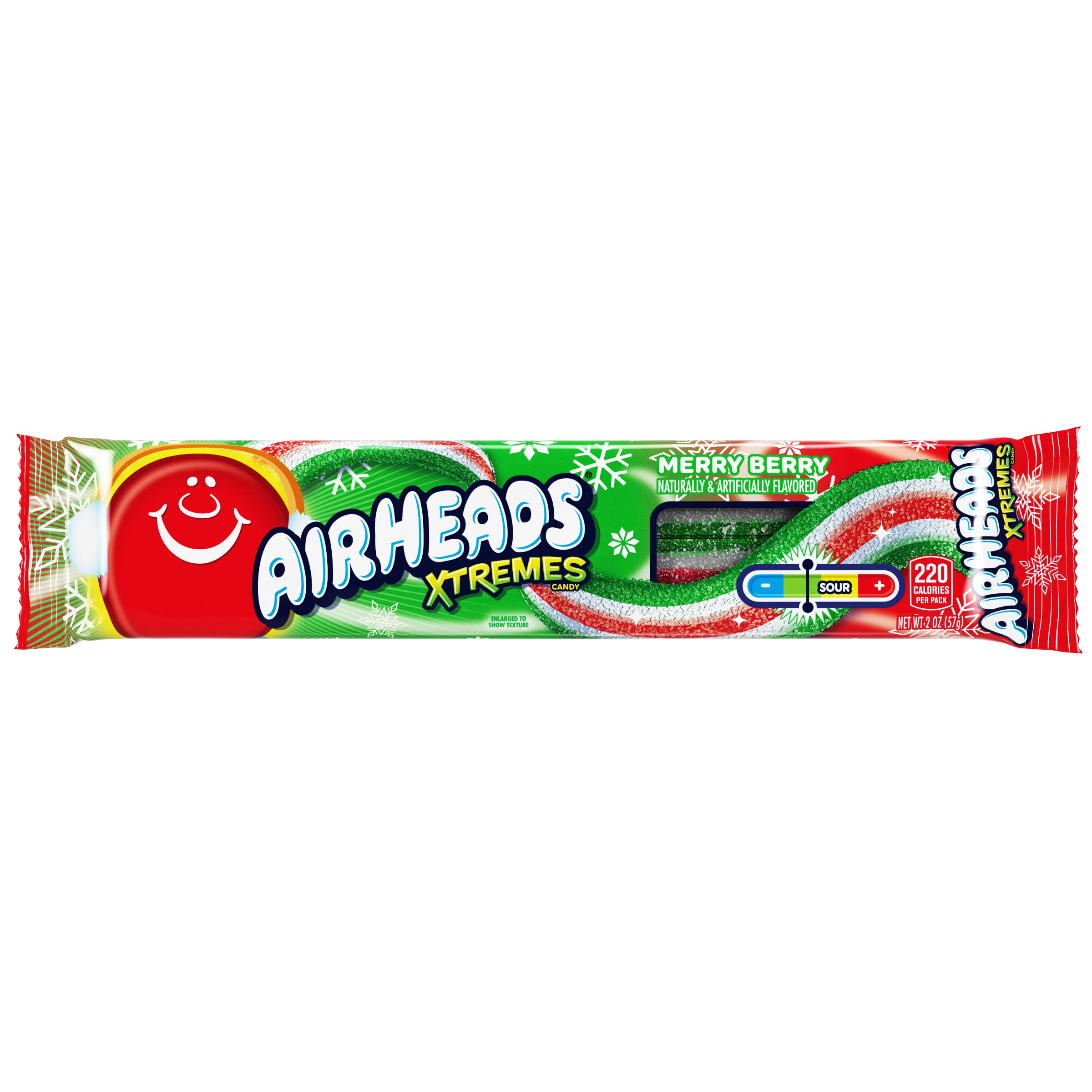 Airheads Xtremes Belts 18-pack box view, convenient shareable candy for gatherings