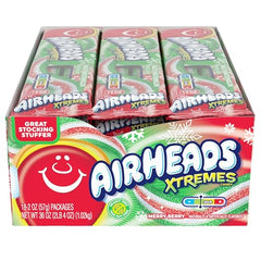 Airheads Xtremes Belts Merry Berry texture detail highlighting zingy chewy bite for parties