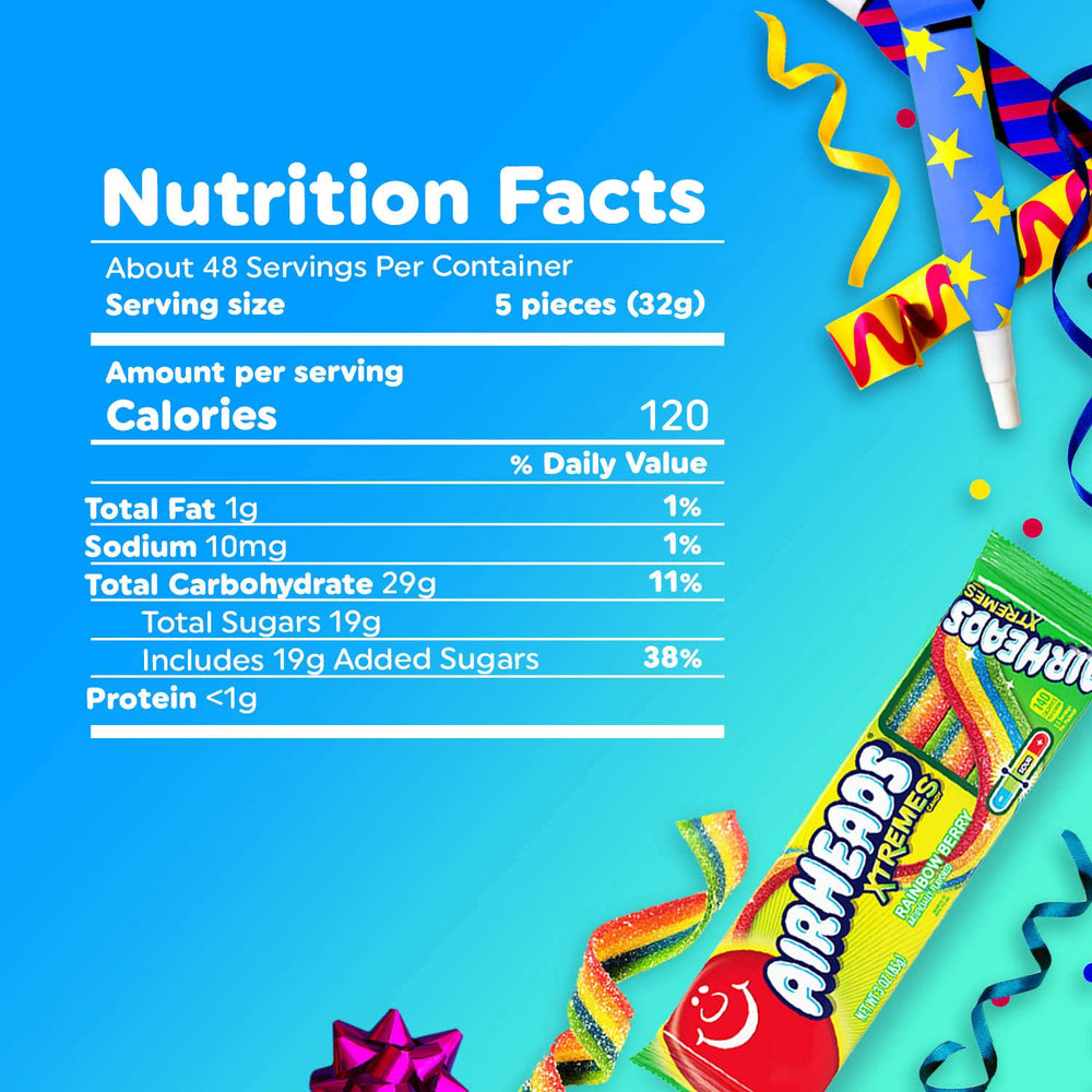 Rainbow Berry belt close-up highlights vibrant color and chew.