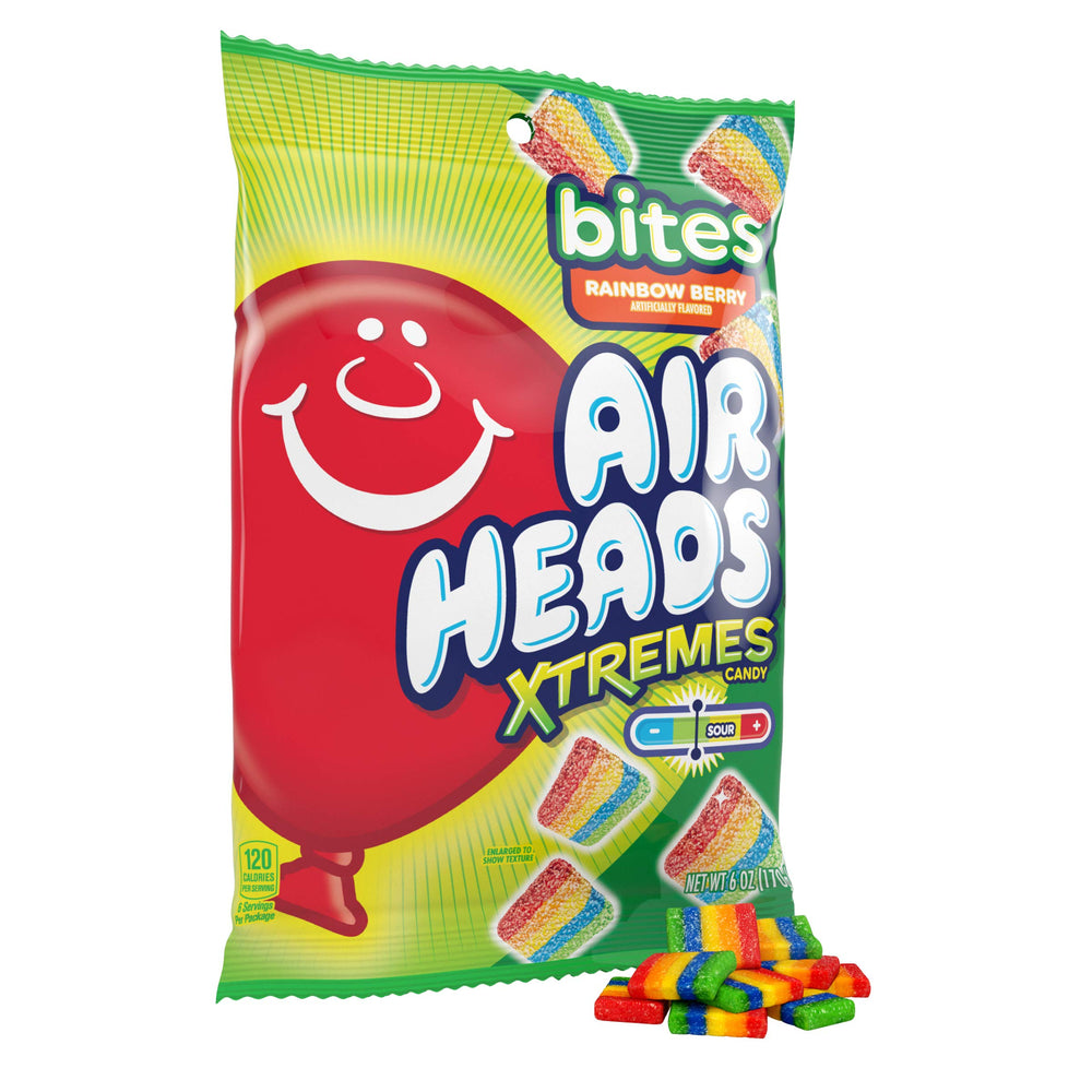 Airheads Xtremes Rainbow Berry Bites—bright Easter treat for baskets.