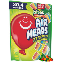 Airheads Xtremes Bites Rainbow Berry bag front view for party snacks
