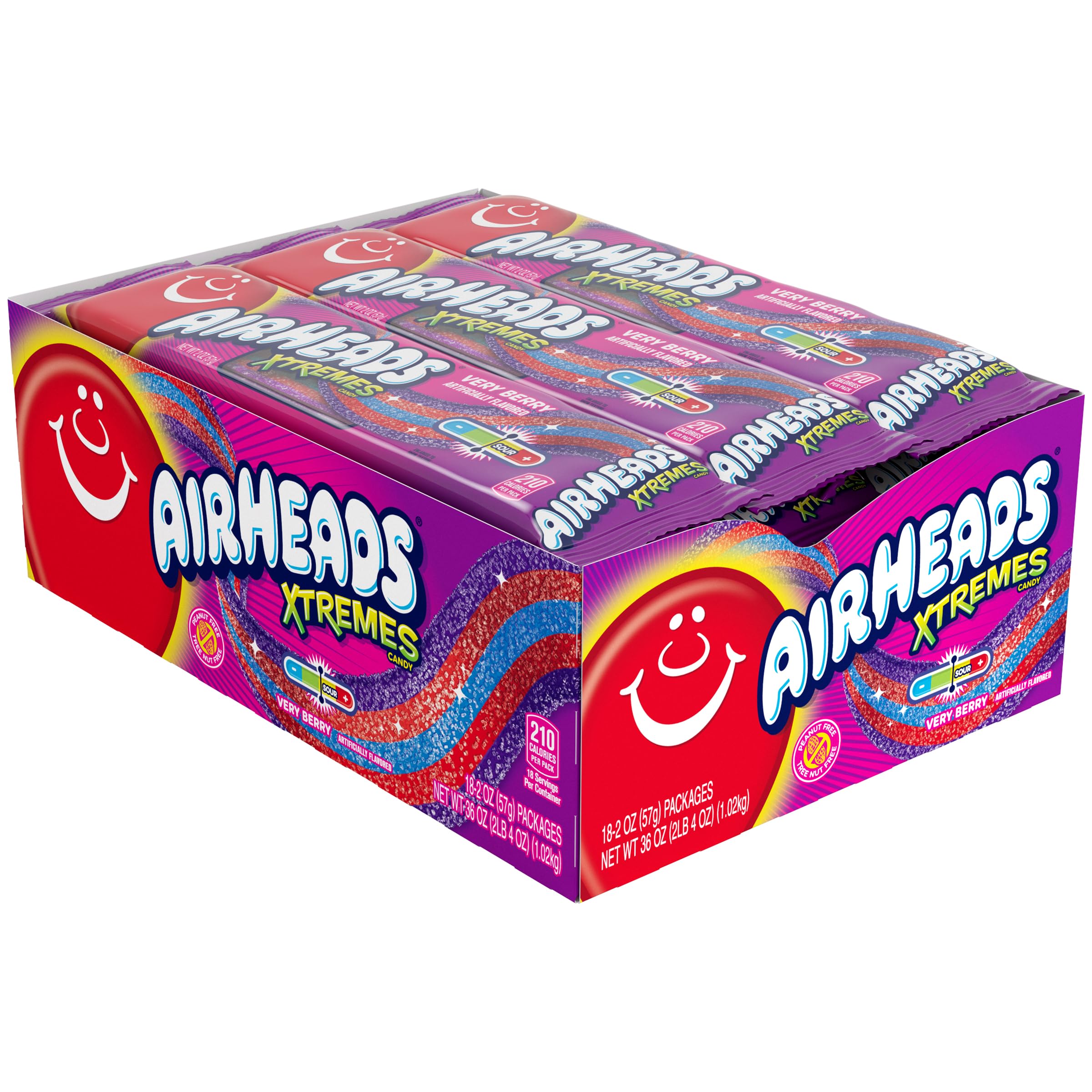 Easter display featuring Airheads Xtremes Very Berry Belts in baskets.