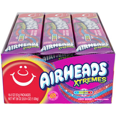 Kids enjoying Airheads Xtremes Very Berry Belts during playtime.