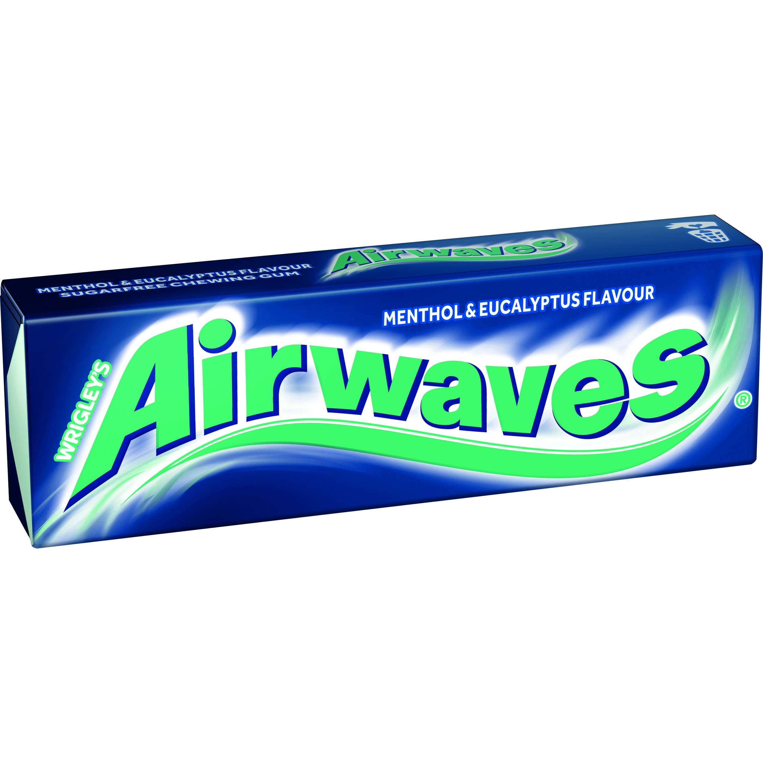 AirWaves Menthol Eucalyptus Gum on-the-go display shows portable packs