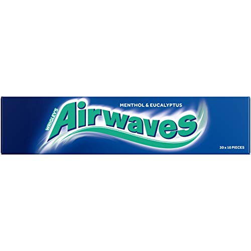 AirWaves Menthol Eucalyptus Gum stick close-up highlighting minty flavor