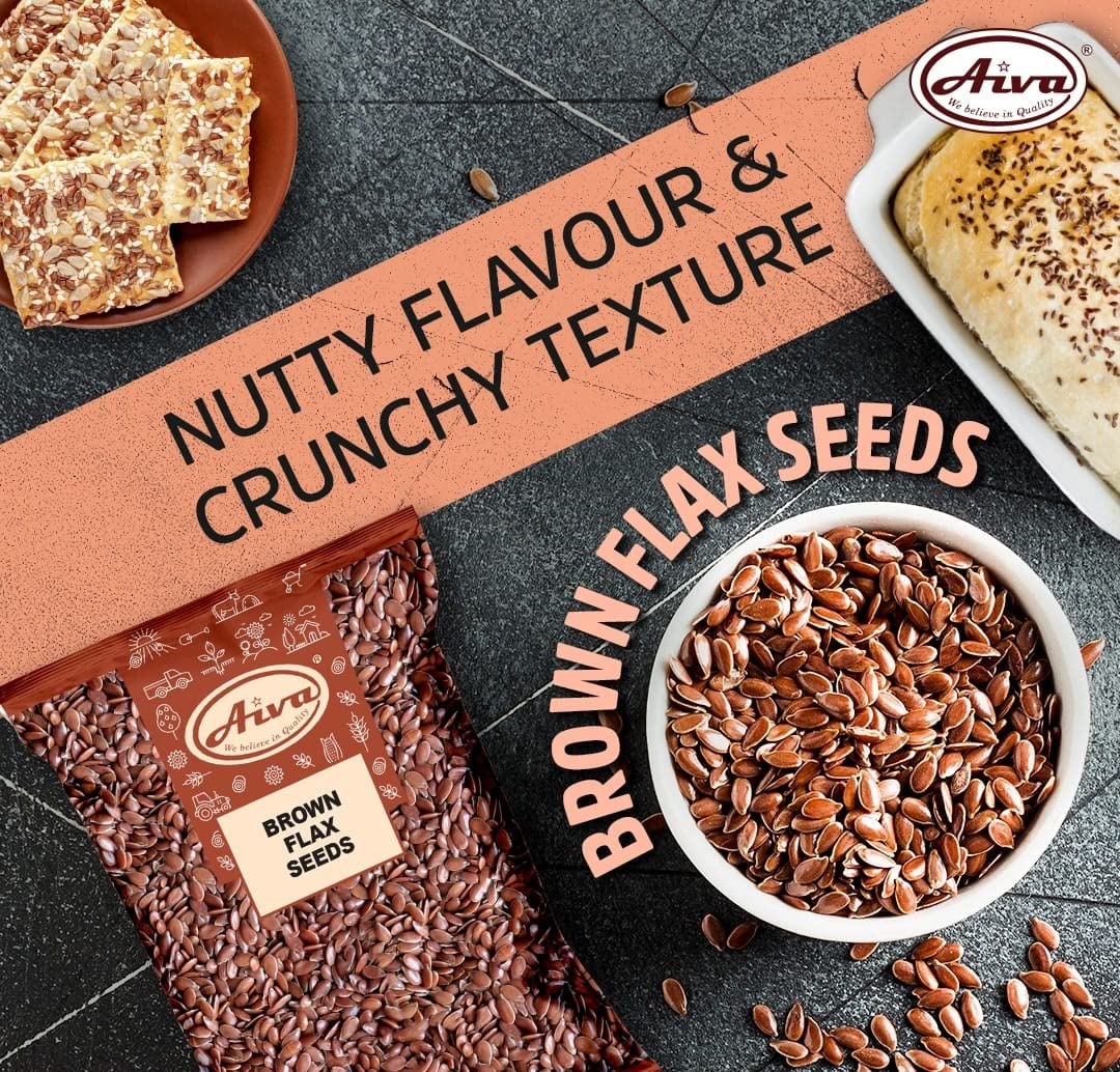 AIVA flax seeds as a quick, crunchy snack option