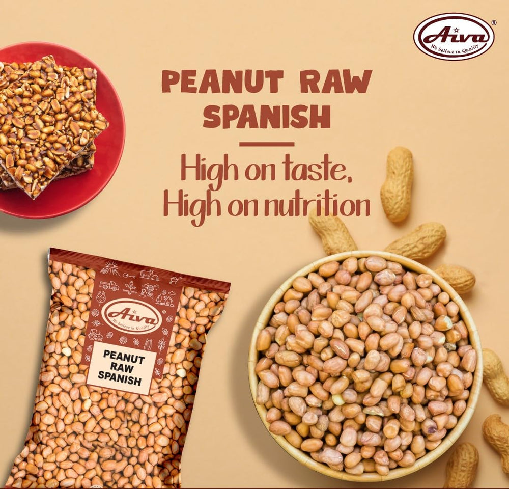 Aiva raw Spanish peanuts for homemade peanut butter.