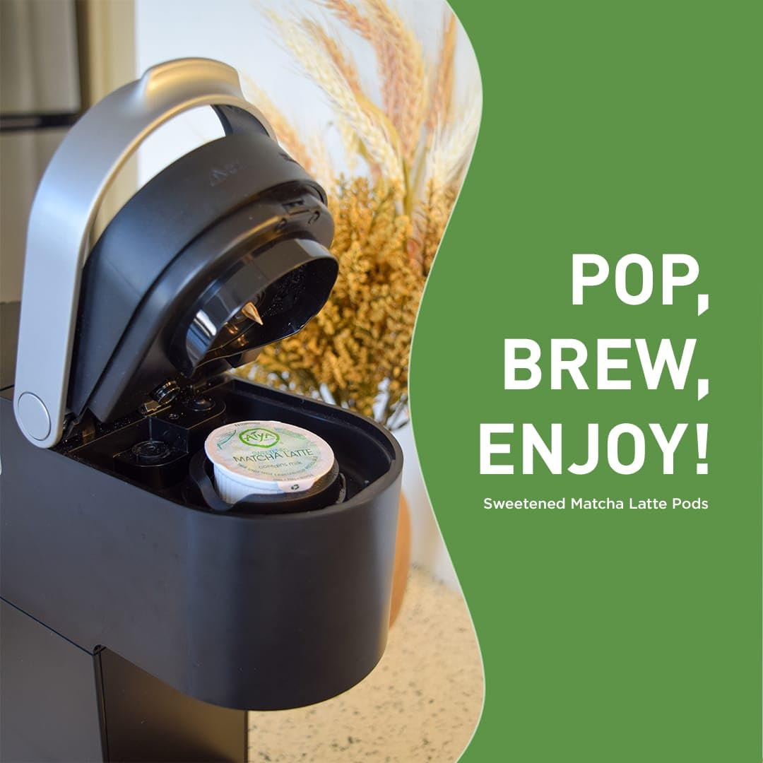 AIYA pod against white backdrop highlighting vanilla aroma profile.
