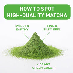AIYA matcha powder whisked into hot water for a pure ceremonial cup