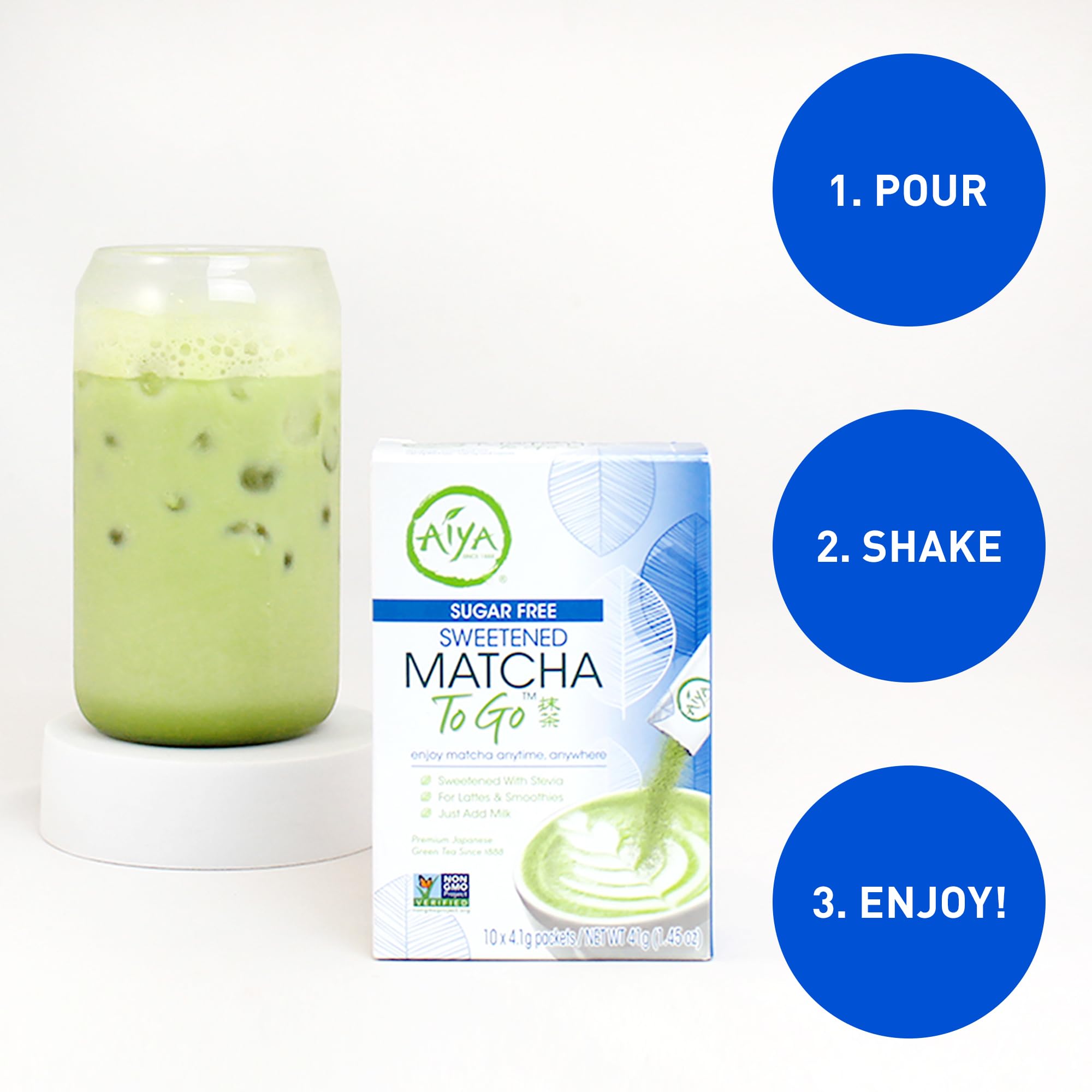 AIYA Sugar-Free To Go on-the-go use for quick energy and flavor