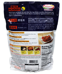 Ajinomoto Hondashi dashi base for miso soup, quick umami boost for hot pots.