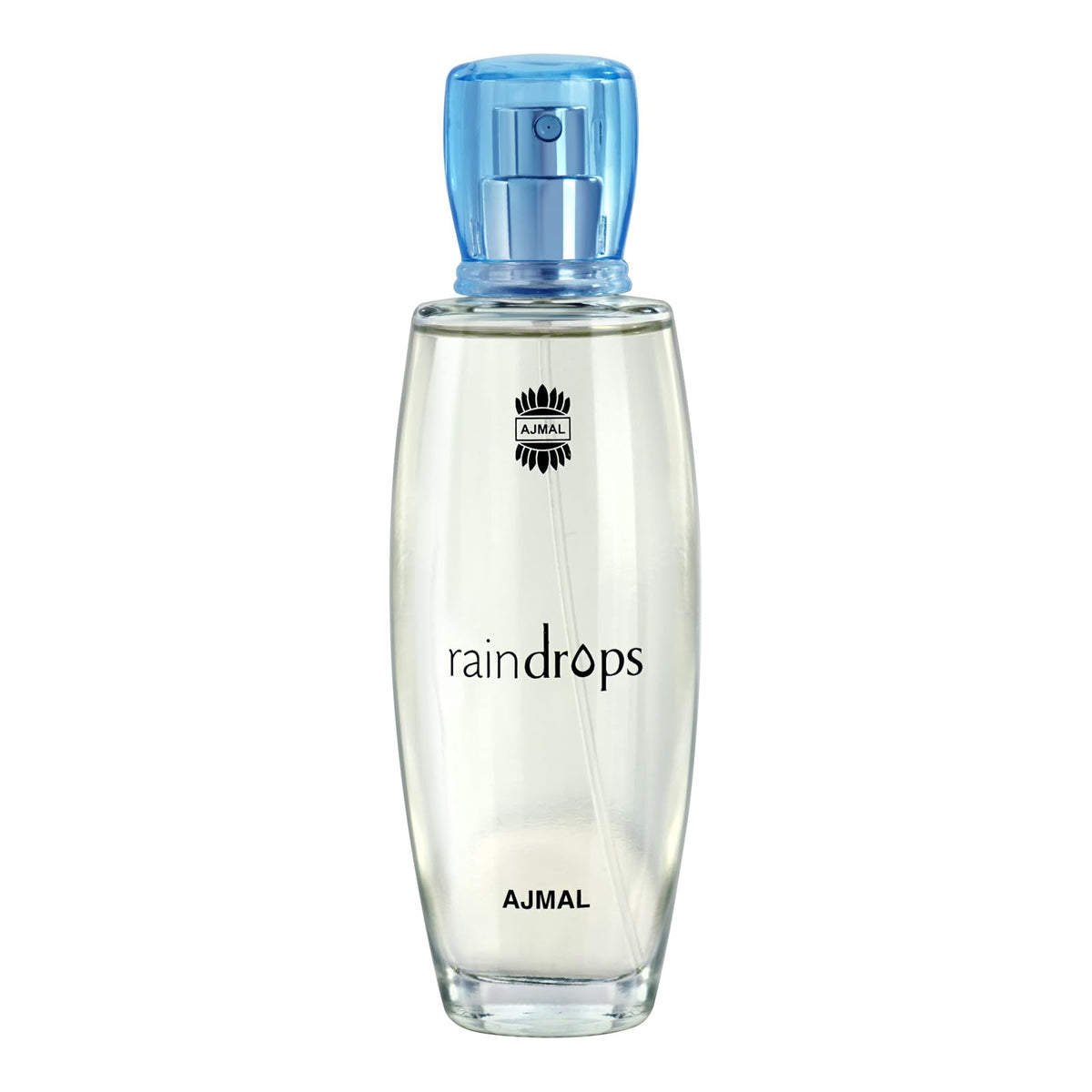 Ajmal Rain Drops bottle front showing fresh floral notes for daily wear