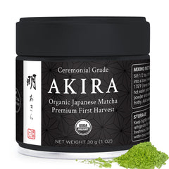 Akira Matcha 30g packaging front shows premium ceremonial grade tea for daily rituals