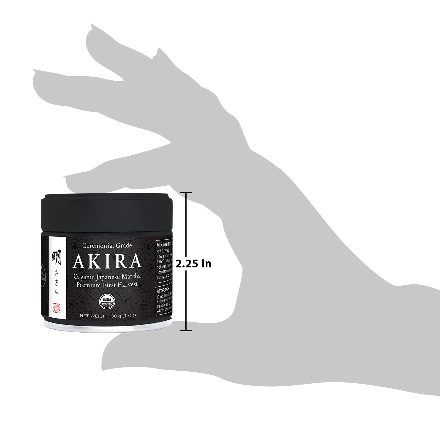 Akira Matcha shade-grown leaves closeup for depth and aroma