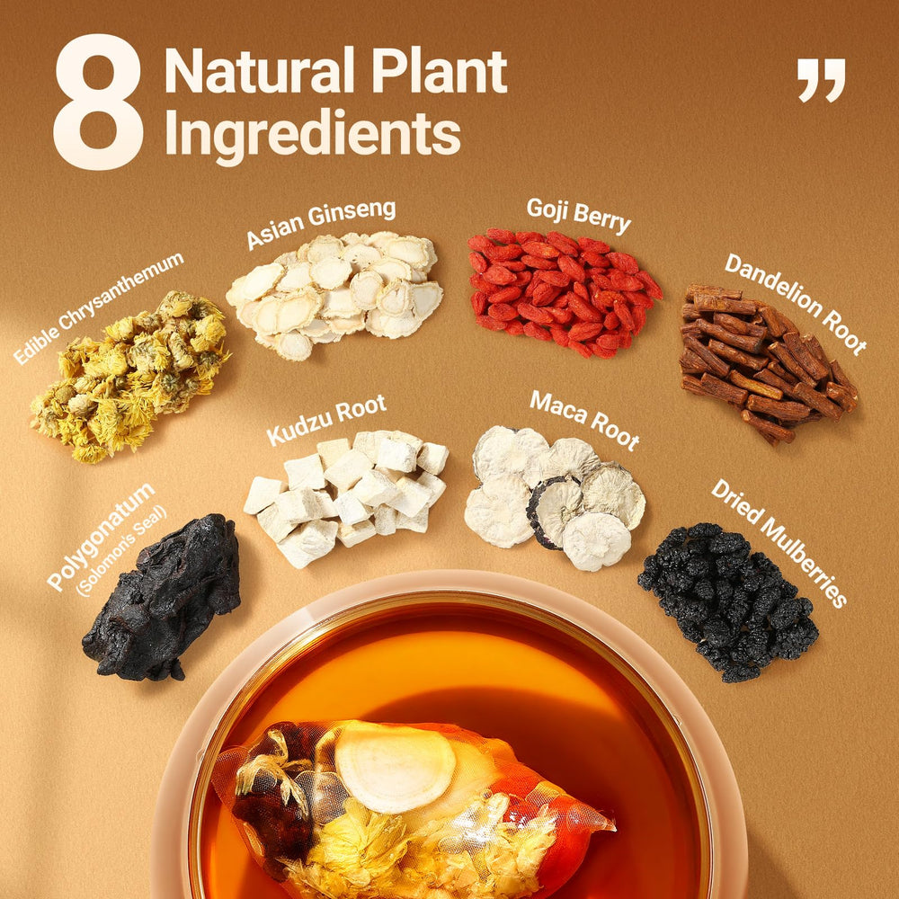 AKOIIN Ginseng Five Treasures Tea gift box, ready to share a premium herbal routine.