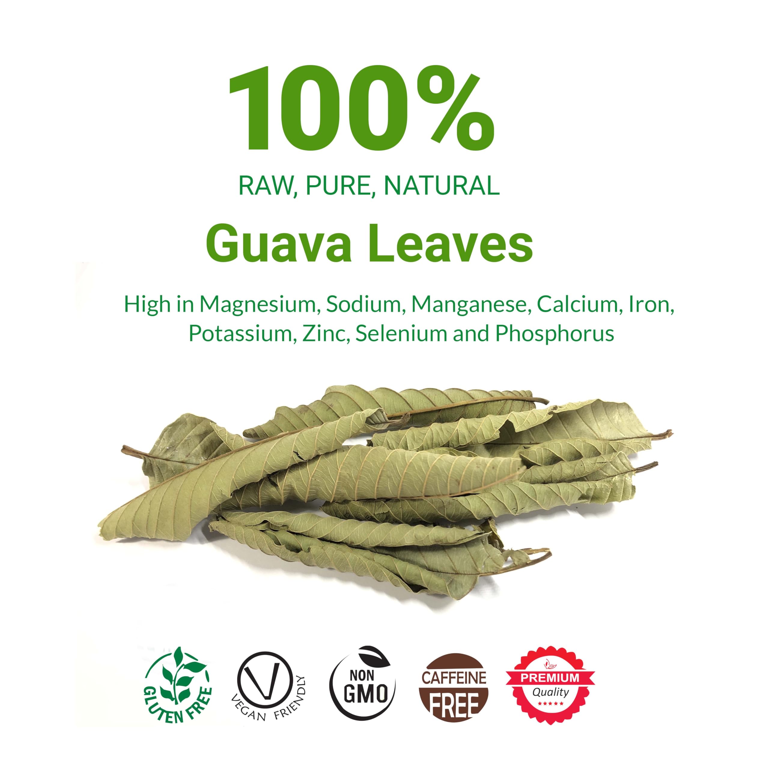 Akshit dried guava leaves bulk, ready for custom tea blends.